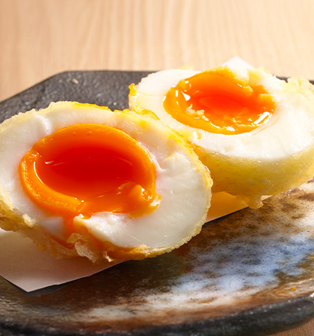 ゆでたまご断面